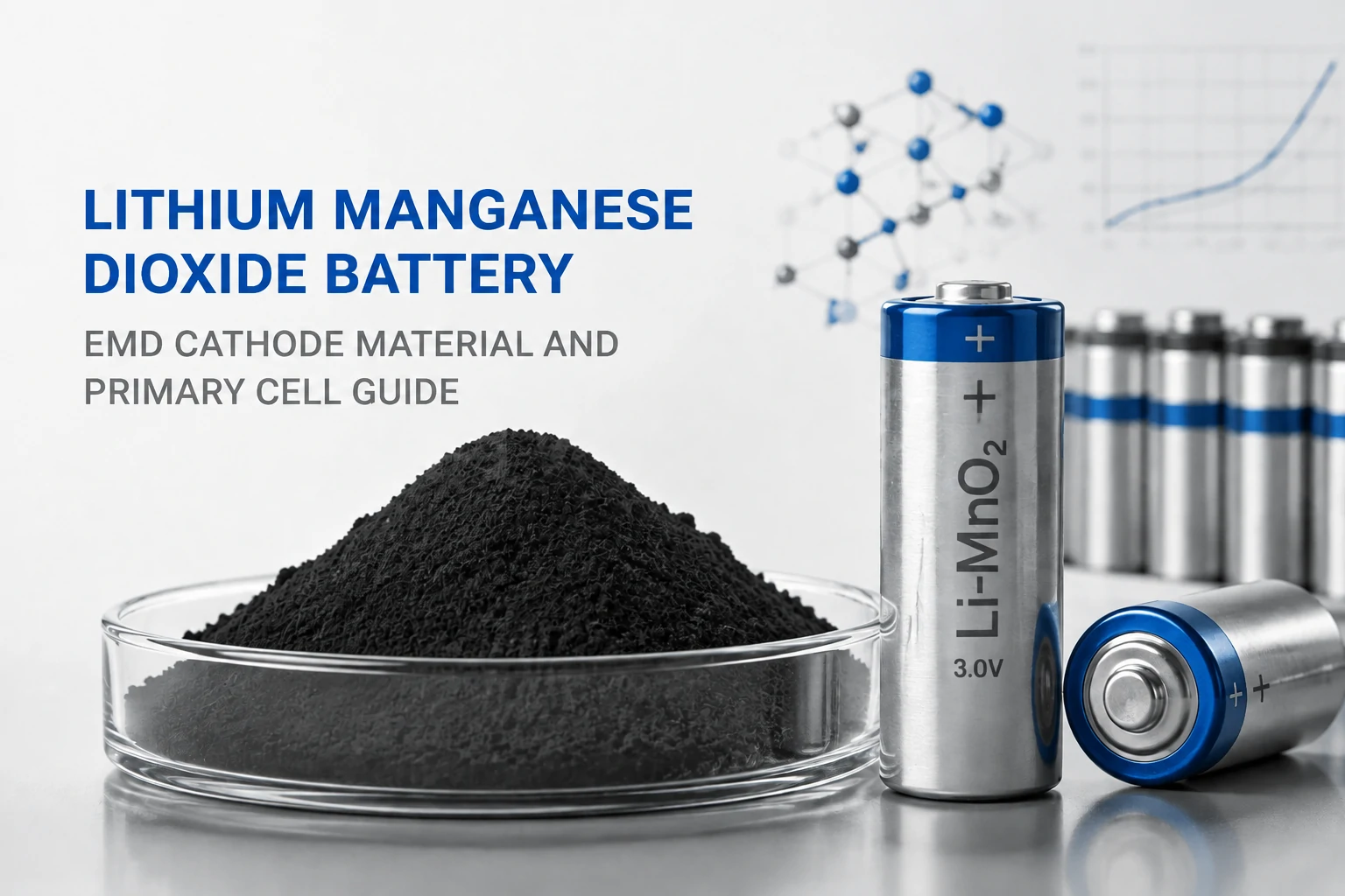 Cos'è una batteria al litio biossido di manganese? Guida al materiale catodico EMD e alla cella primaria
